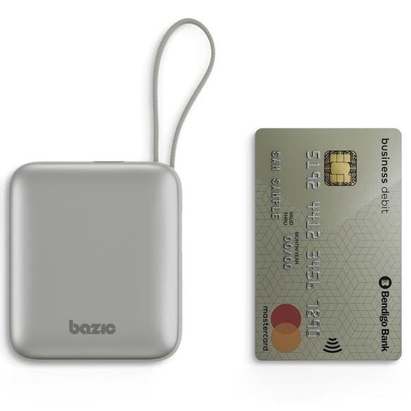 Bazic Fusion 3in1 PowerBank 10000mAh USB-C/Lightning - Grå Grå