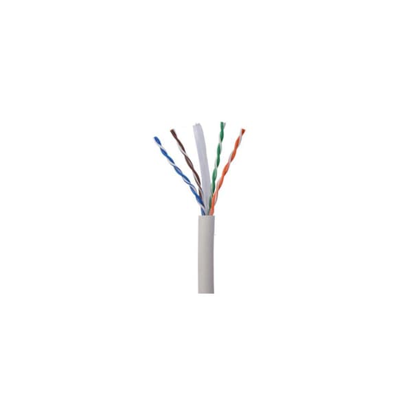 NORTH Netværkskabel Cat6A UTP Hvid 50m kontaktløs Solid 10Gb/s White