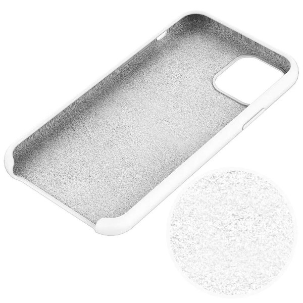 SiGN iPhone 11/XR -kotelo nestemäinen silikoni - valkoinen
