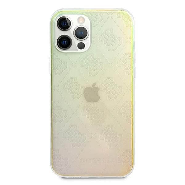 Guess iPhone 12 & 12 Pro cover 3D Pattern Collection opal