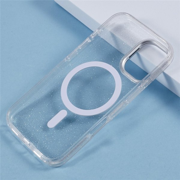 KIGC Mobilskal till iPhone 16 MagSafe Epoxy Kickstand - Vit Vit