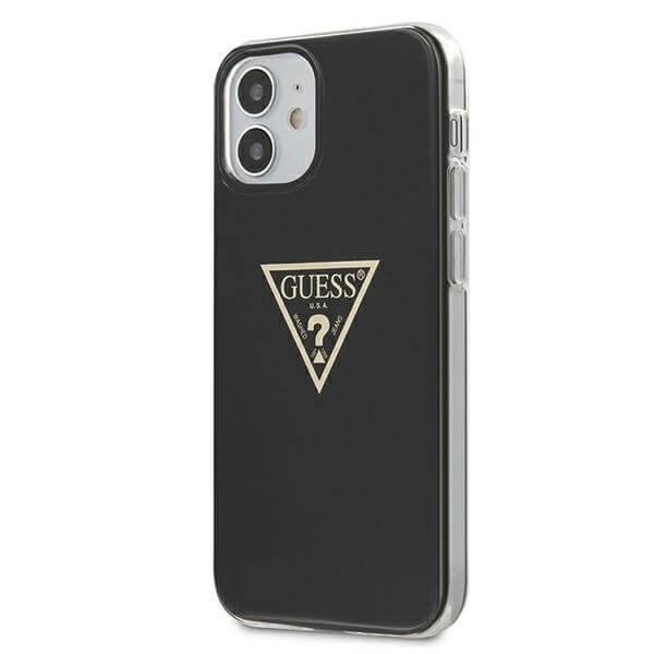Guess Cover iPhone 12 mini Metallic Collection - musta Black