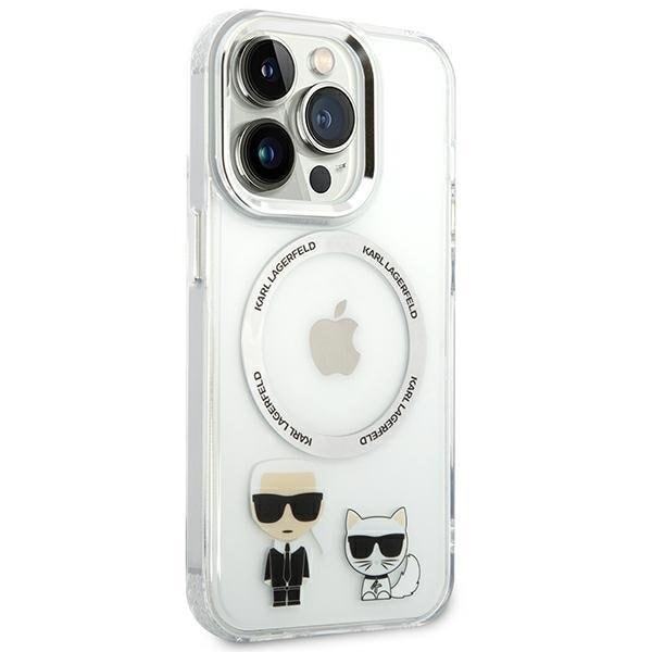 Karl Lagerfeld iPhone 14 Pro Max Magsafe Skal Karl & Choupette Aluminium