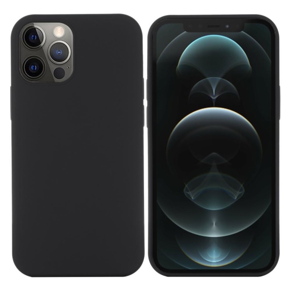 MagSafe nestemäinen silikonikotelo iPhone 13 Pro - musta Black