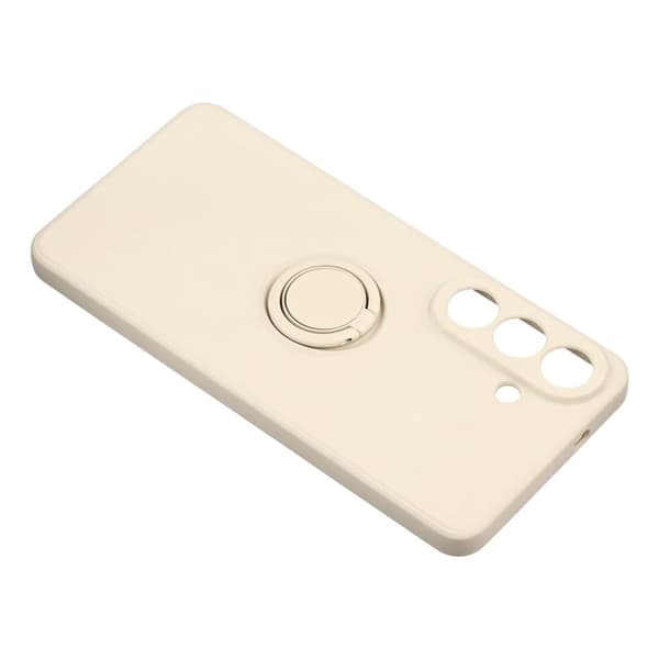 Mobilskal för Samsung Galaxy S26 Silikon med Ring Kickstand - Beige