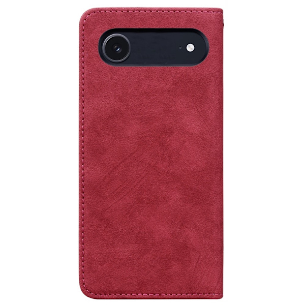 iPhone Air Konstläder Plånboksfodral med Rem Lines Pattern - Röd Röd