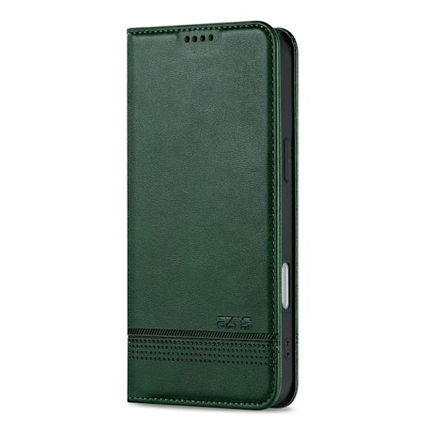 AZNS iPhone Air Plånboksfodral Konstläder - Grön