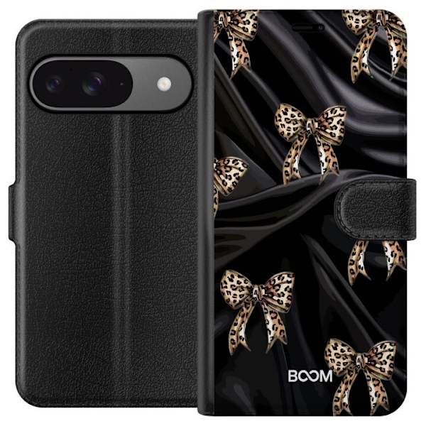Plånboksfodral till Google Pixel 9 med Leopard Bow