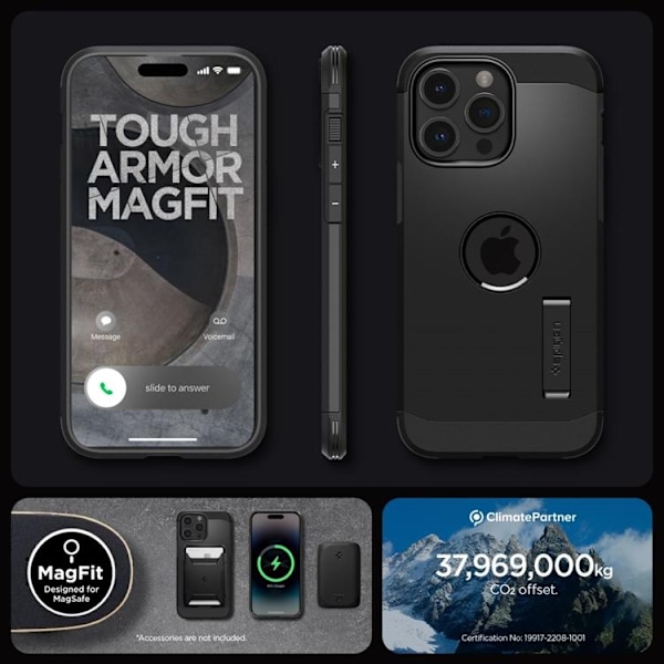 Spigen iPhone 15 Pro Max Mobilskal Magsafe Tough Armor - Svart