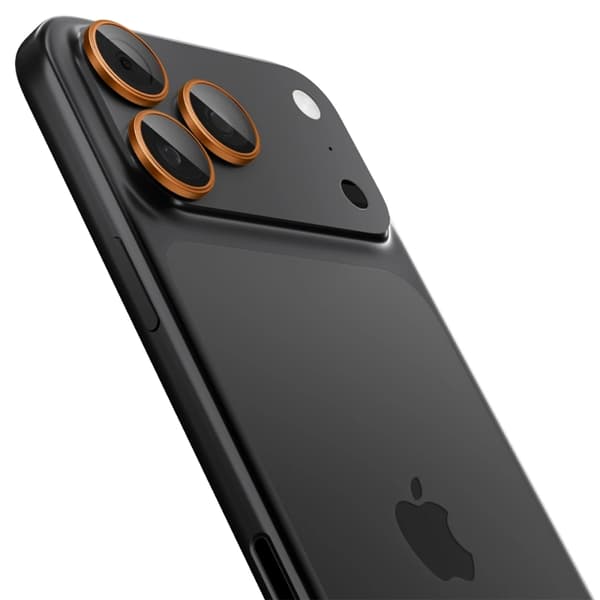 [2-pakke] Spigen iPhone 17 Pro/17 Pro Max hærdet glas kameradæksel EZ Fit - Sølv Silver