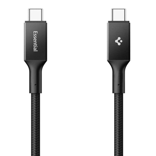 Spigen USB-C til USB-C 240W Kabel 150cm EB24015CC Svart