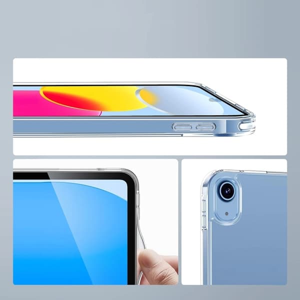 Tech-Protect iPad 10.9 Skal FlexAir Hybrid - Clear Svart