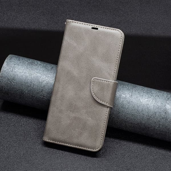 Samsung Galaxy A57 Plånboksfodral Konstläder Stötbeständig - Grå