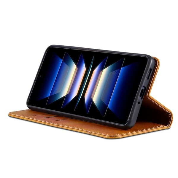 AZNS Samsung Galaxy A36 5G Plånboksfodral Konstläder - Brun