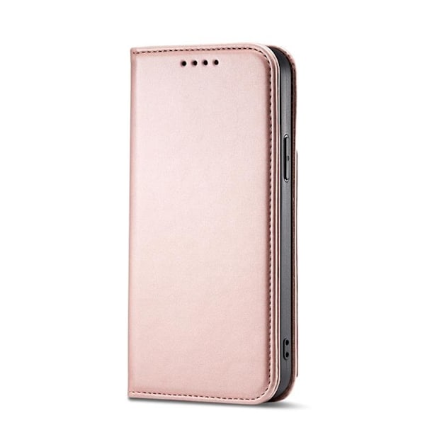 iPhone 12 Pro Max Lompakkokotelo Magneettiteline - Pinkki Rosa