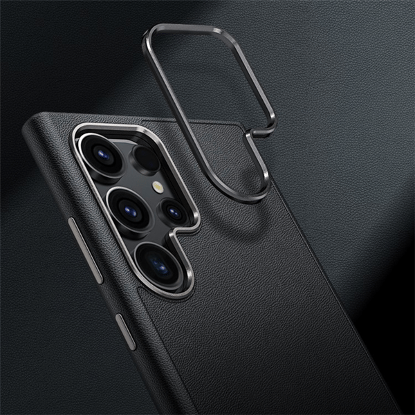 Mobilskal till Galaxy S24 Plus Läder Shockproof Silikon - Lila Lila