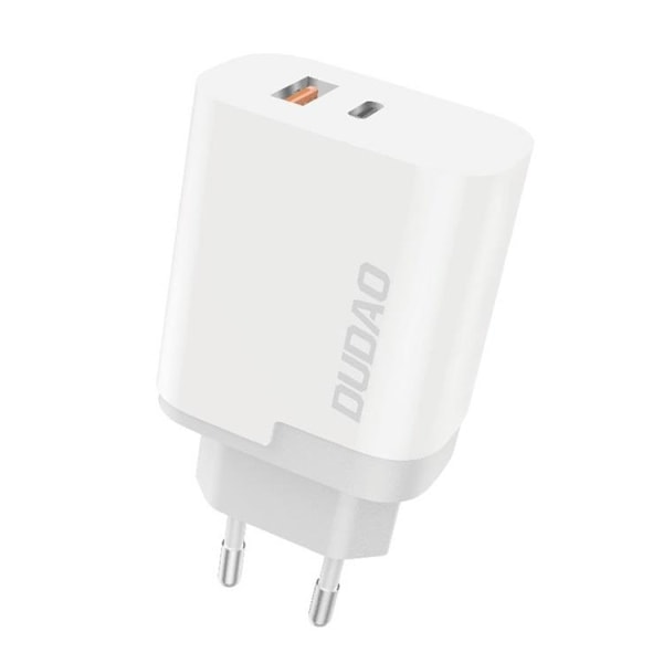 Dudao Väggladdare Typ-C PD 22W 3A - Vit
