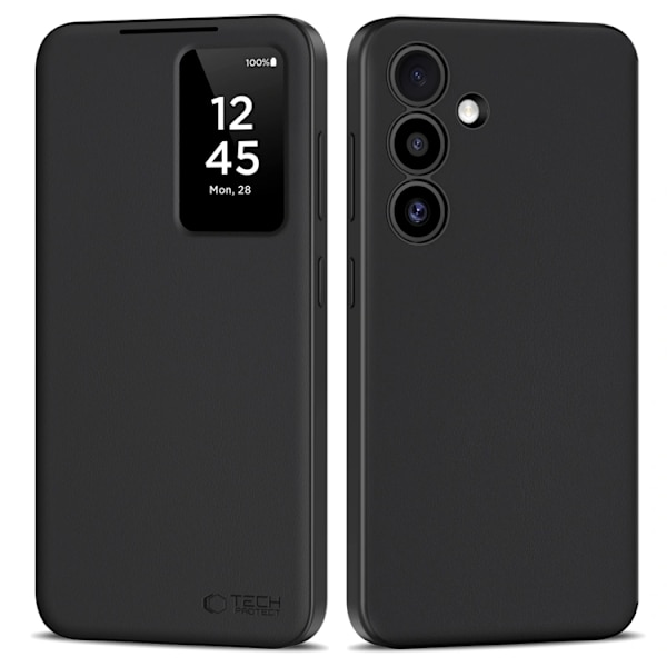 Tech-Protect Plånboksfodral För Galaxy S25 FE Smart - Svart Svart