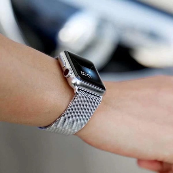 Apple Watch 2/3/4/5/6/SE (38/40mm) Armband Magentic - Röd