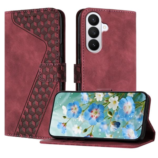 Plånboksfodral för Samsung Galaxy S26 Plus Konstläder Stöd - Brun
