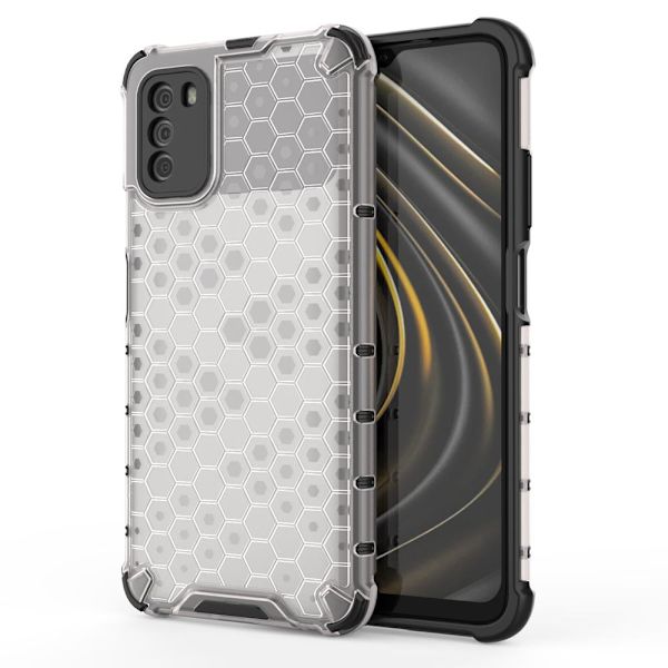 Honeycomb Armor Puskurin suojus Xiaomi Poco M3 / Redmi 9t - Transpar