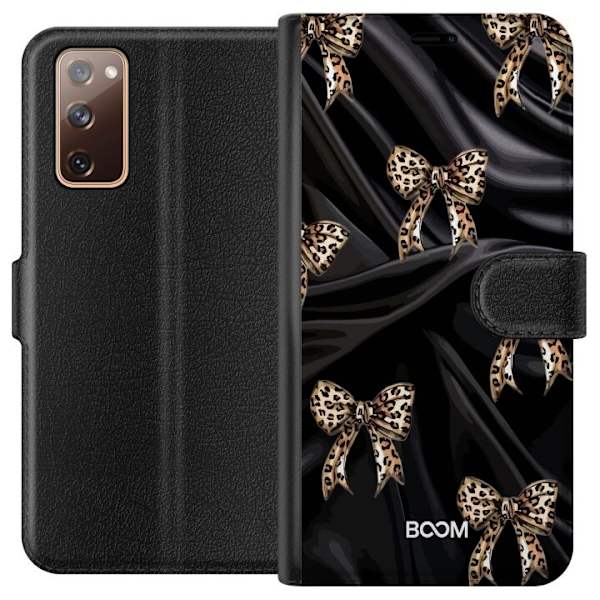 Plånboksfodral till Samsung Galaxy S20 FE med Leopard Bow
