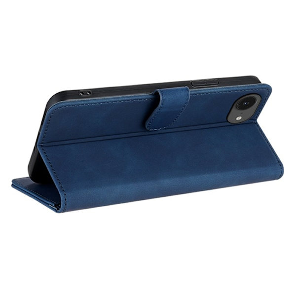 AZNS iPhone 16e Plånboksfodral Konstläder - Blå
