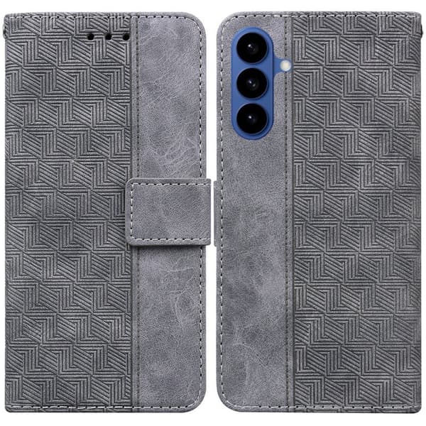 Plånboksfodral för Samsung Galaxy S26 Plus Konstläder med handledsrem - Grå