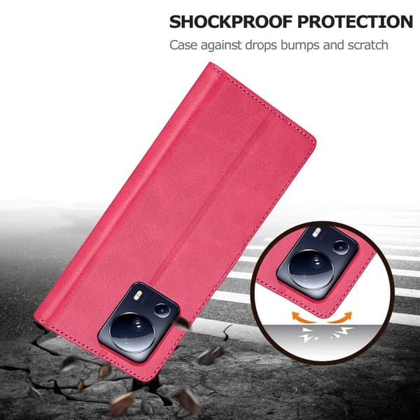 LC.IMEEKE Xiaomi 13 Lite Plånboksfodral i Konstläder - Rosa