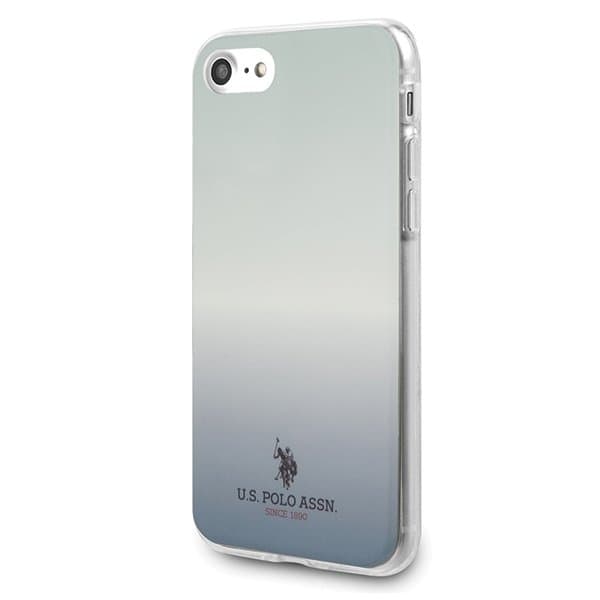 Den amerikanske Polo Assn. Gradient Mønsterkollektion iPhone 7/8/SE 20 Blå Blue