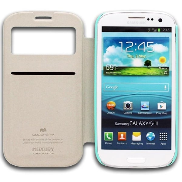 Mercury Viva Window Plånboksfodral till Samsung Galaxy S3 i9300 (Mint)