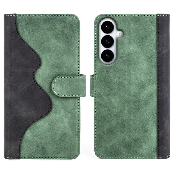 Plånboksfodral för Samsung Galaxy S26 Plus Konstläder - Grön