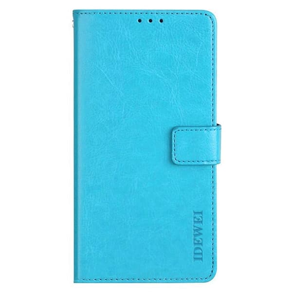 IDEWEI OnePlus 15 Plånboksfodral Crazy Horse Konstläder - Blå Blå