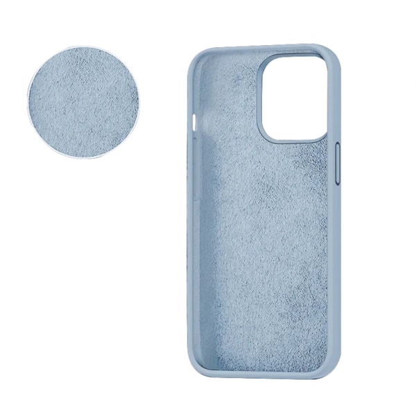 SIGN iPhone 15 Pro Mobile Case nestemäinen silikoni - vaaleansininen