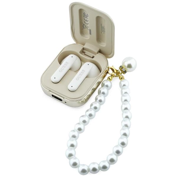 Guess TWS In-Ear Hörlurar Pearl Strap - Beige Beige