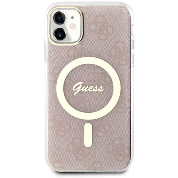 Guess iPhone 11 Mobilskal MagSafe 4G - Pinkki Rosa