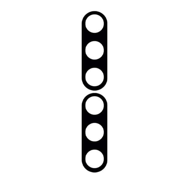 [2-PACK] Galaxy Z Flold 5 hærdet glas objektivdæksel - sort Black