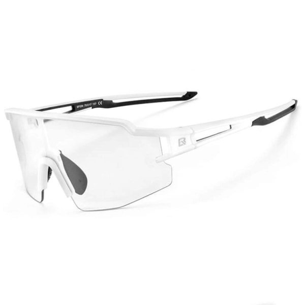 Rockbros photochromic UV400 cykelbriller - Hvid