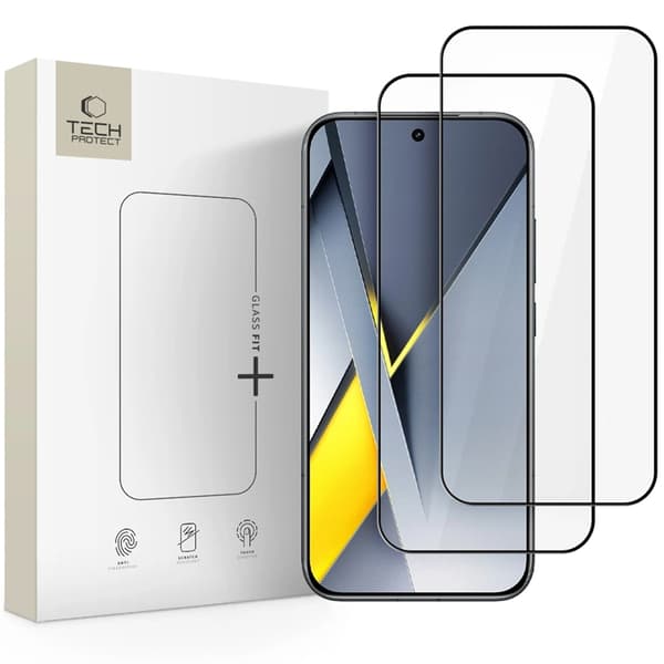 Tech-Protect [2-Pack] Xiaomi Poco F8 Pro Härdat Glas Skärmskydd Svart