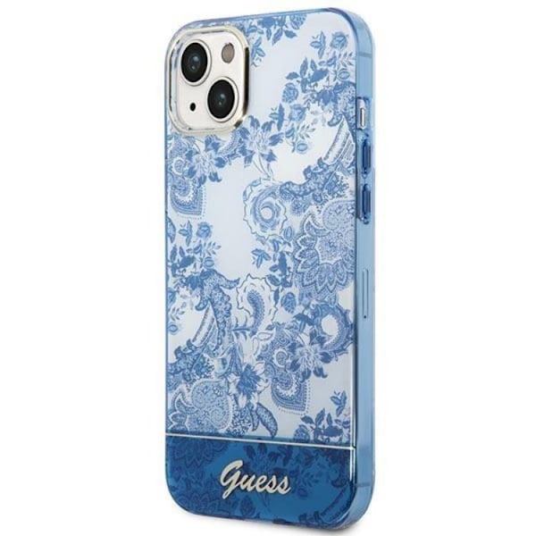 GUESS iPhone 14 Plus Skal Porcelain Collection - Blå Blå