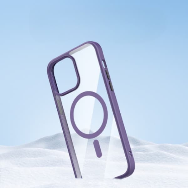 iPhone 14 Pro Cover Magsafe Magnetisk - Lilla Lila