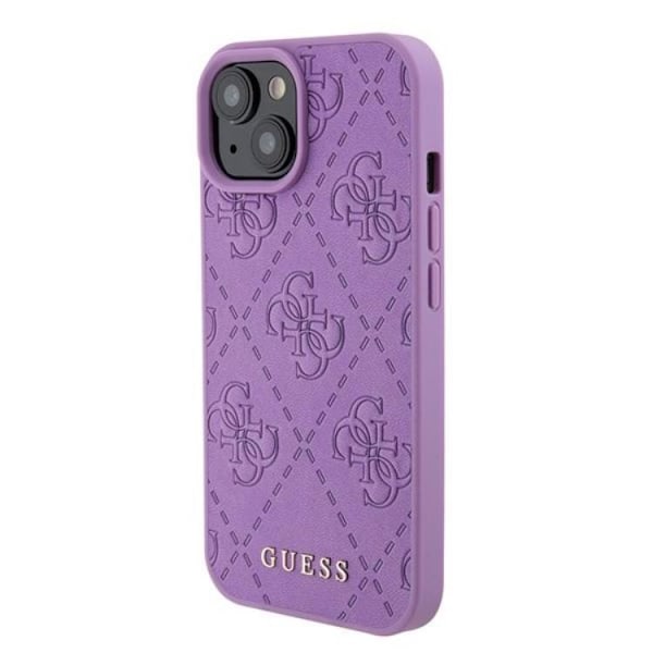Guess iPhone 15 Mobilskal Stamped - Lila