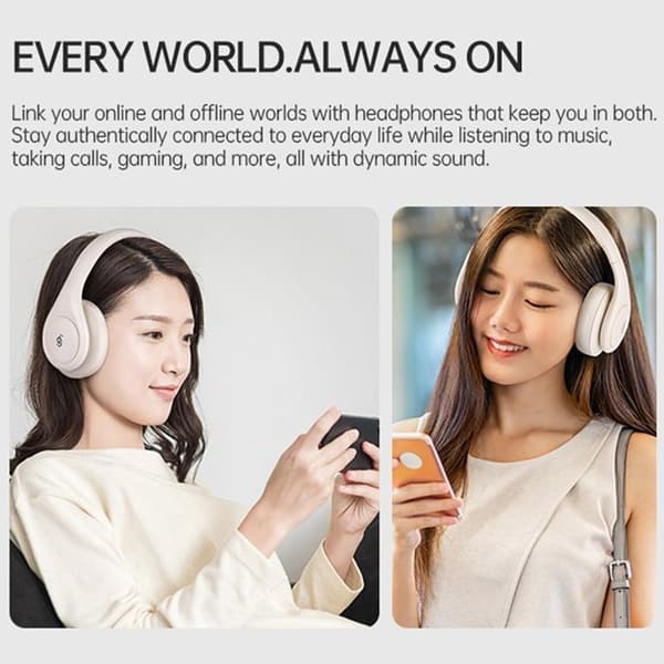 Over-Ear Trådlösa Hörlurar Bluetooth ANC P9 - Rosa Rosa