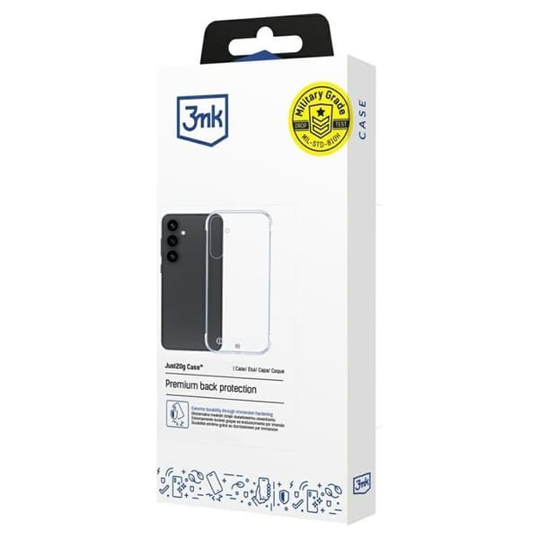 3MK Telefontaske til Galaxy S25 Plus Just20g - Klar Transparent