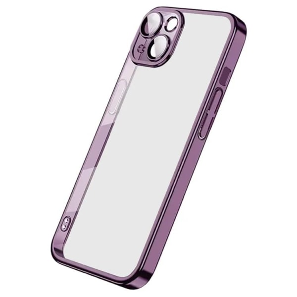 X-Level iPhone 15 mobilcover galvaniseret - lilla