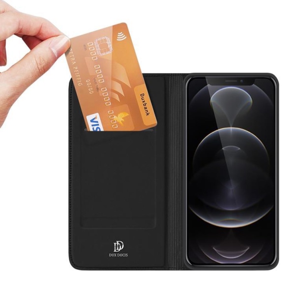 Dux Ducis Skin Series Wallet Case iPhone 12 Pro Max - Sort