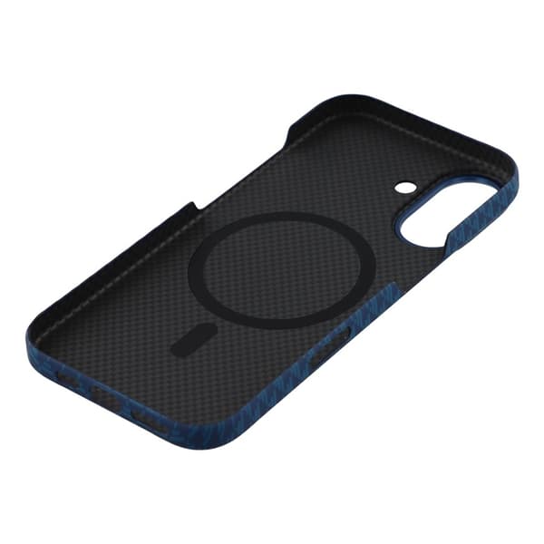 Mobilskal till iPhone 17 MagSafe Carbon Fiber - Blå Blå