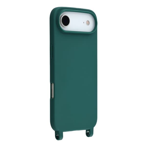 Mobilskal till iPhone Air TPU Shockproof med Lanyard - Mörkgrön Grön