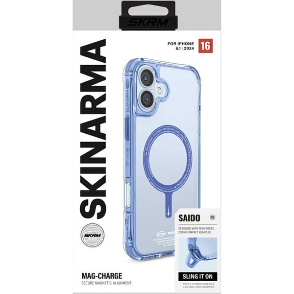 Skinarma Mobilskal till iPhone 16 Plus MagSafe Saido - Blå Blå