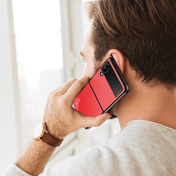 Dux Ducis Galaxy Z Flip 4 -kotelo Fino - punainen